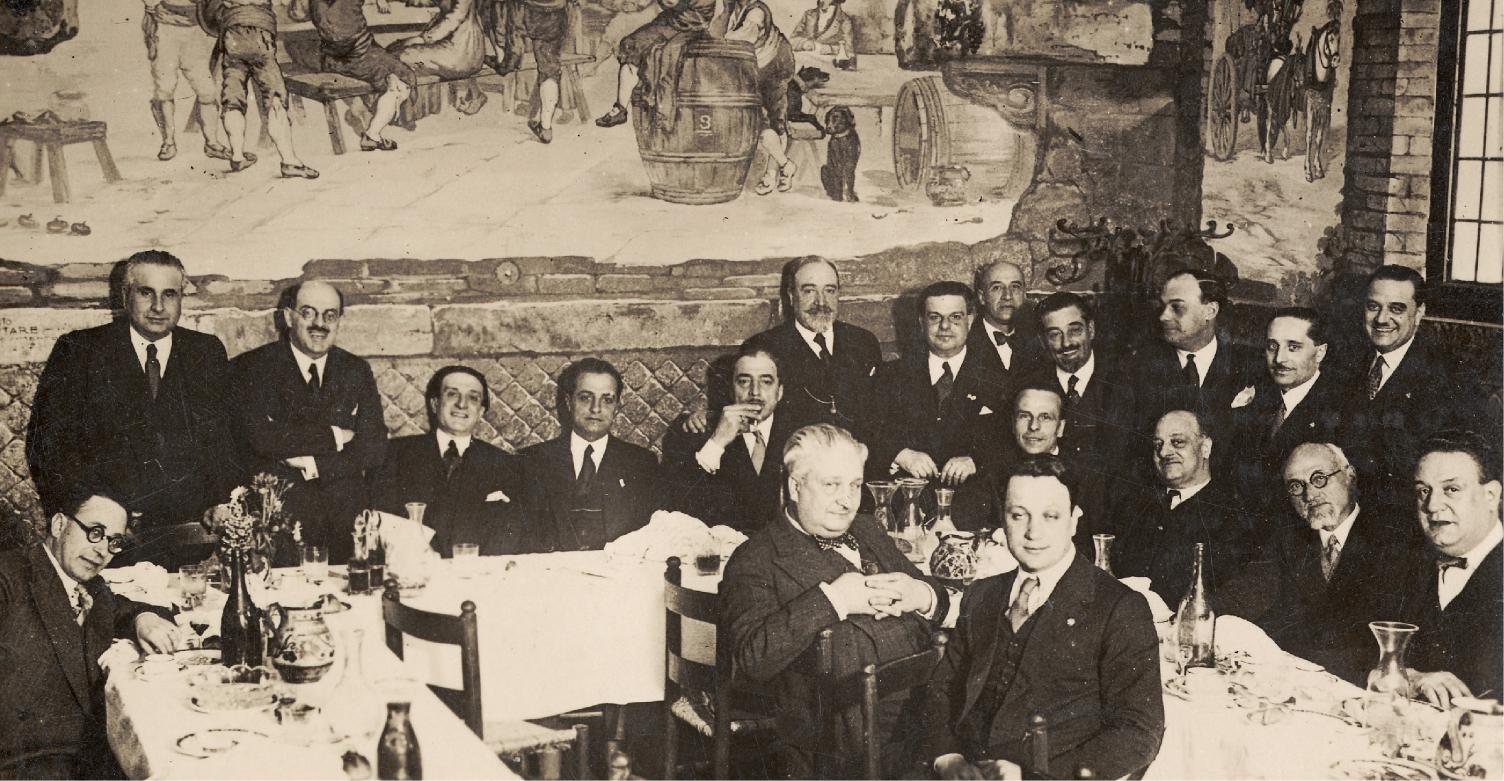 I Romani della Cisterna 1929, cartolina postale Fondo Trilussa Museo di Roma in Trastevere