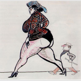 Federico Fellini, Donnone e omino