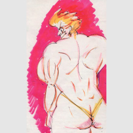 Federico Fellini, Figura femminile bianca, vista di spalle