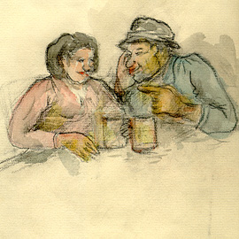 Disegno di Trilussa