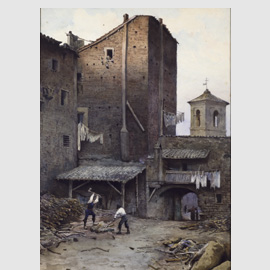 Ettore Roesler Franz, Alla Posterula - La Torre presso s. Lucia della Tinta, 1888