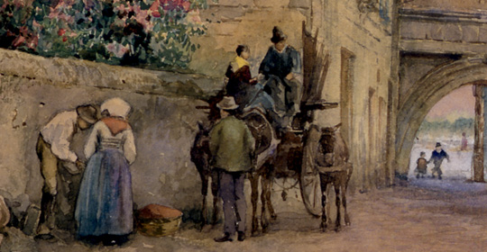 Ettore Roesler Franz, Porta S. Lorenzo, 1885, particolare