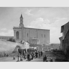 Guillaume Frédéric Ronmy, Abside di San Giovanni in Laterano, 1825