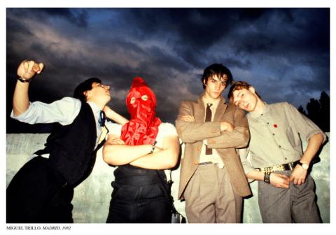 © MIGUEL TRILLO. Angeles Caídos antes e su concierto. Madrid 1982