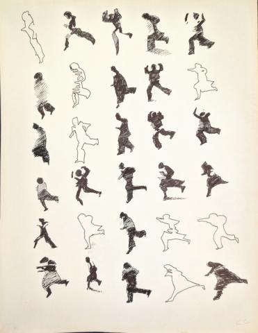 CLAUDIO CINTOLI Untitled, china su carta, 1966, 35 x 27cm Courtesy Paola Doglas Scotti, Roma