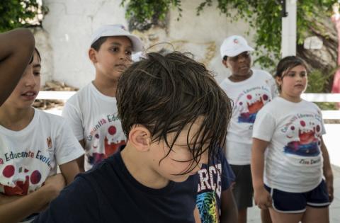 Palermo - I bambini del progetto Comunità Educante Evoluta - Zisa Danisinni promosso dall'Associazione “Inventare Insieme (Onlus)” nel Quartiere Zisa e Rione Danisinni 