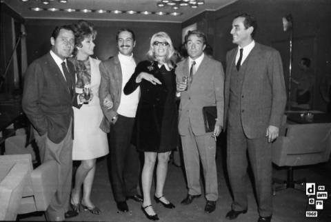 DREAMERS-1968-AGI - Riunione alla sede dell'Agis di attrici attori registi e produttori per la fondazione dell'accademia cinematografica - 1 novembre