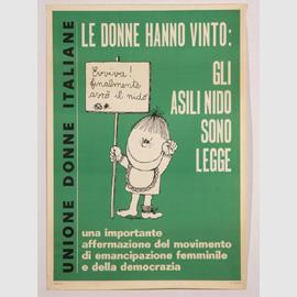 1971. Il 6 dicembre il Parlamento approva la legge che istituisce il Piano nazionale degli asili nido