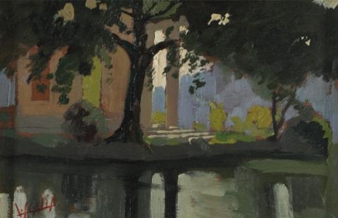 Scorcio di villa romana, 1933 circa