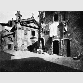Chiesa di Santa Bonosa a Trastevere, demolita nel 1888, 1870 ca., American Academy in Rome, Photographic Archive