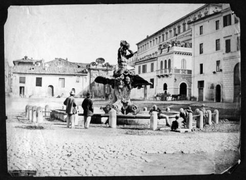 Piazza Barberini, fine sec. XIX